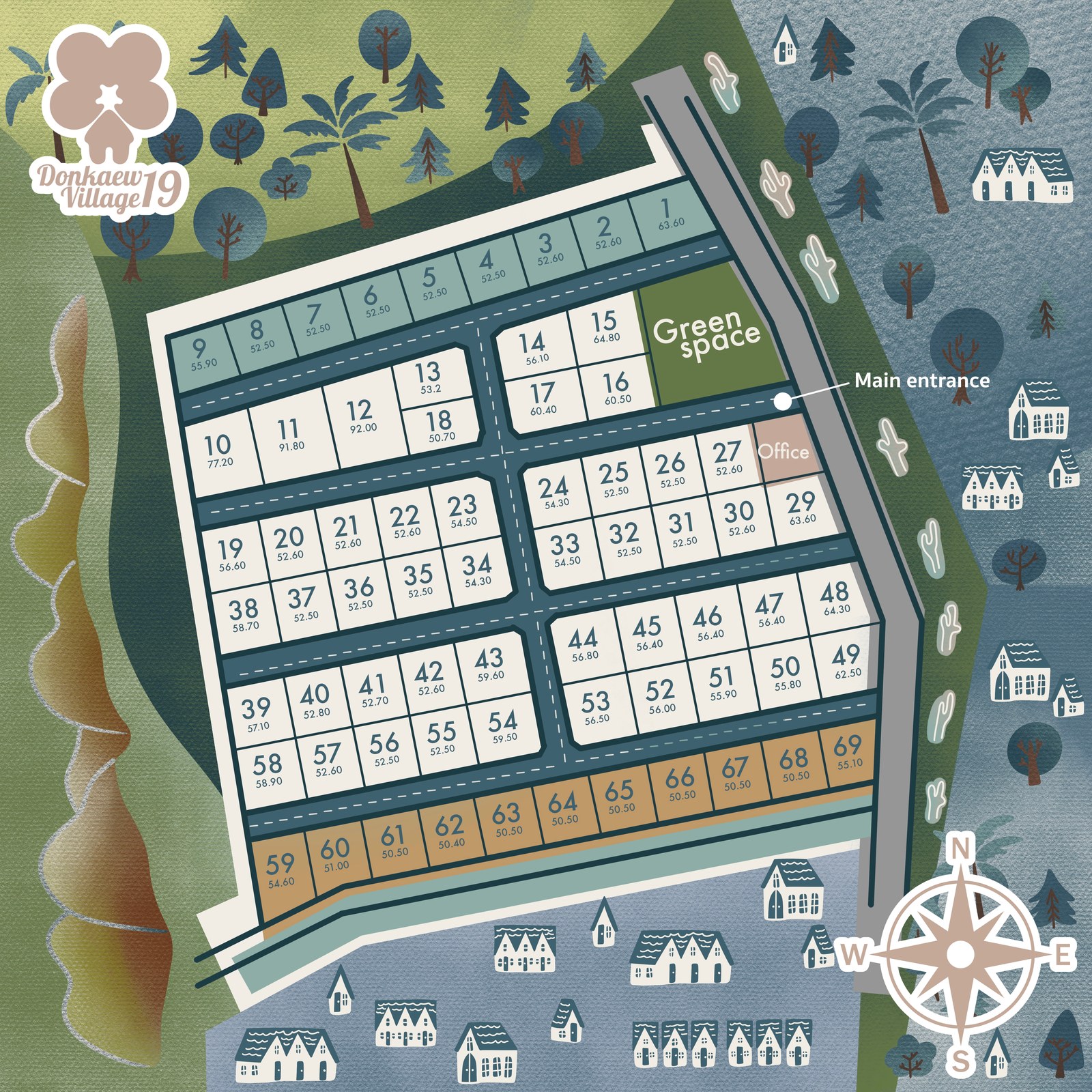 ผังโครงการ Donkaew Village 19